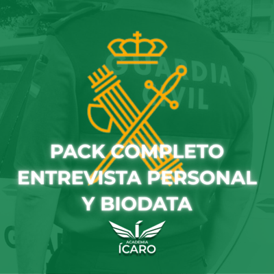 Pack completo Entrevista Guardia Civil Presencial
