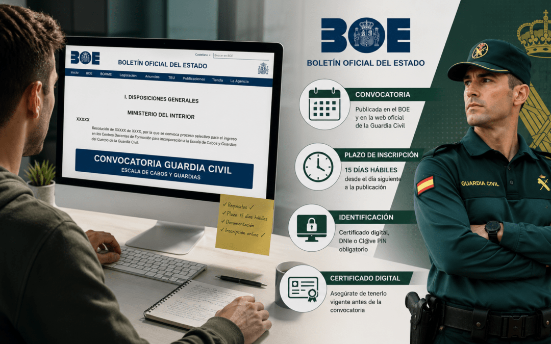 Convocatoria de la Guardia Civil: cuándo se publica, cómo inscribirse y requisitos para presentar la solicitud